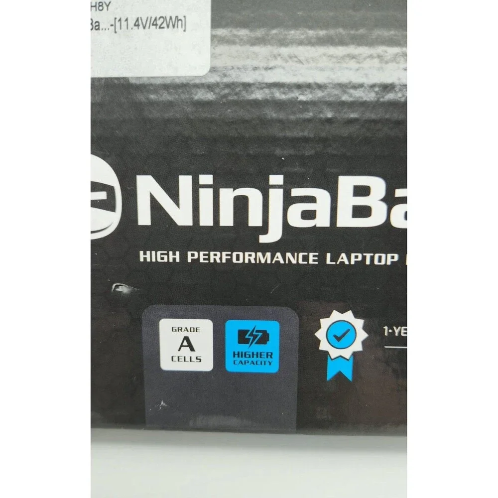 NinjaBatt Pro WDXOR 42wh Dell 11.4V 42wH Lithium-Ion Laptop Battery Replacement